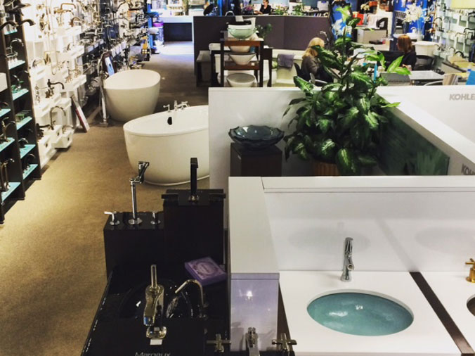 Interior view of the in the Dahl Denver showroom